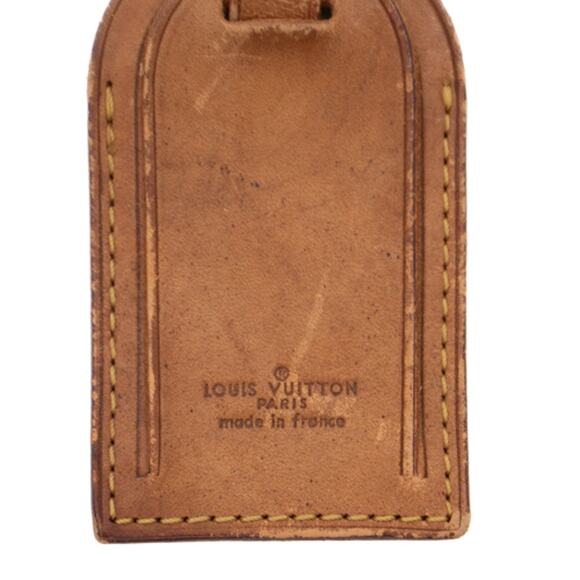 Authentic Louis Vuitton Luggage Name Tag & Poignet Keepall Handle Holder W - Picture 2 of 7